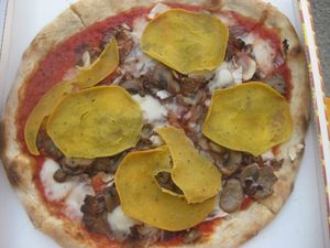 Sirio vegan pizza at Pizzeria L'Angelo in Venice