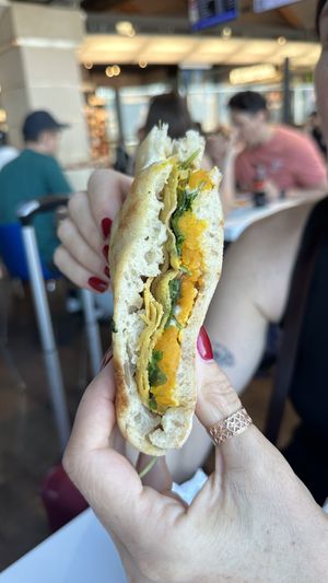 Sweet potato, spinach and I think some vegan cheese?  at Pizzeria L'Angelo in Venice