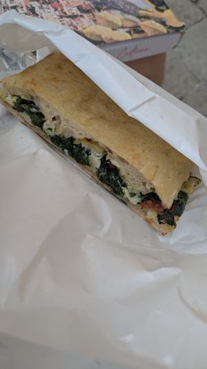 Vegan focaccia at Pizzeria L'Angelo in Venice