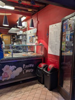 inside at Pizzeria L'Angelo in Venice