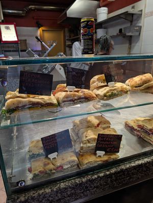 seitan sandwiches (on the next day) at Pizzeria L'Angelo in Venice