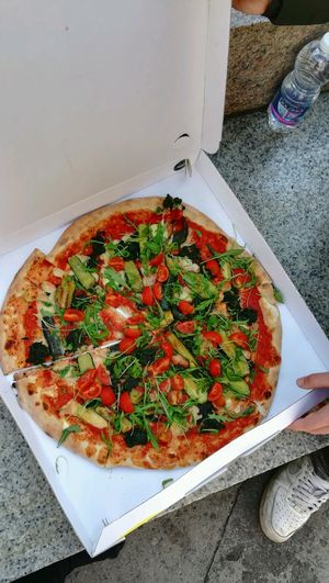 vegan pizza at Pizzeria L'Angelo in Venice