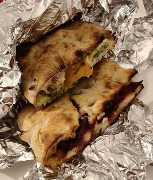 Vegan sandwiches, 5€ each at Pizzeria L'Angelo in Venice