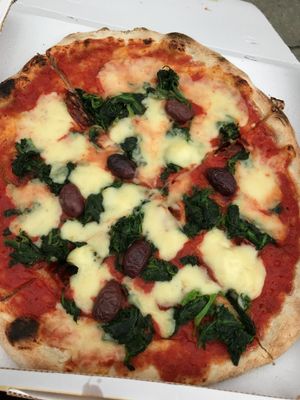 very gooey! and filling! yummy! at Pizzeria L'Angelo in Venice