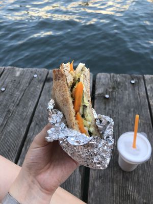 this was carrot and corgette, really tasty! at Pizzeria L'Angelo in Venice