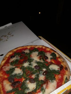 The pizza vegane vera at Pizzeria L'Angelo in Venice