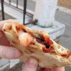 vegan pizza! at Pizzeria L'Angelo in Venice