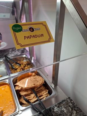 Papadum #Veganuary at Tandoor Palace in San Antonio