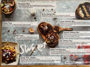 Food menu 🙏🏼 at Eat.Co Brunchrie in Koh Phangan