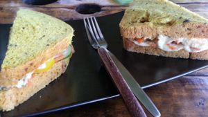 hummus sandwich at Eat.Co Brunchrie in Koh Phangan