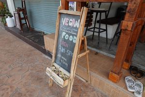 Sign outside at Eat.Co Brunchrie in Koh Phangan