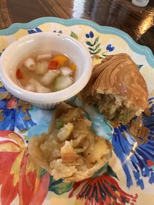 Curry puffs  at Ayara Thai Street Cafe in St Augustine