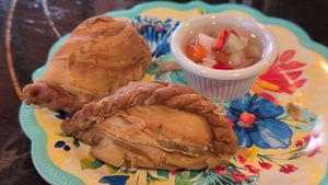 Curry puffs at Ayara Thai Street Cafe in St Augustine