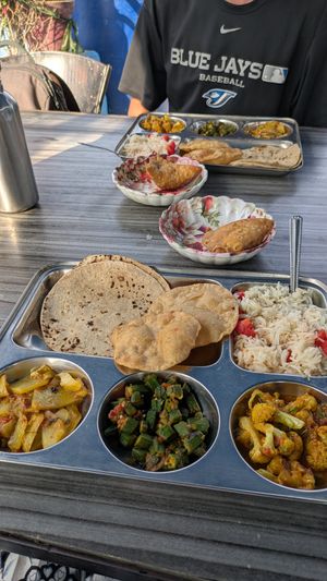 King of Thali! at Acharya Rooftop Restaurant & Guest House  in Jodhpur