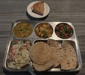 King Of Thali (vegan)  at Acharya Rooftop Restaurant & Guest House  in Jodhpur