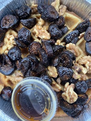 Cinnamon fig waffle at Green Leaf in Framingham