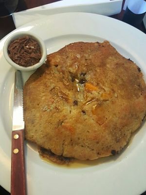 sweet potato chocolate chip pancakes at Green Leaf in Framingham