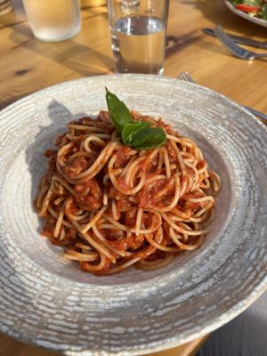 Vegan Spaghetti Bolognese   at Makani Beach Club in El Gouna
