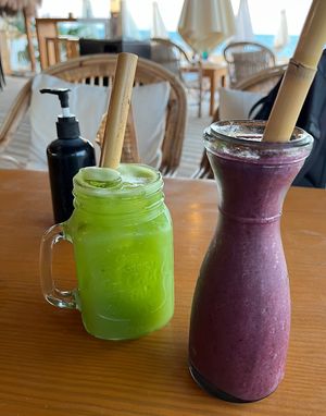 Smoothies  at Makani Beach Club in El Gouna