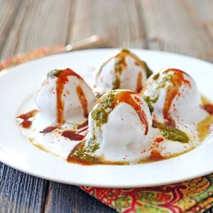 Dahi Bhalla at Masala Bites in Tokyo