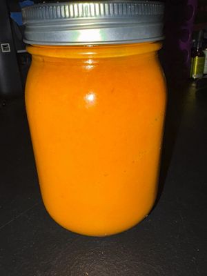 Ginger Carrot Dressing by the pint at Genki in Cary