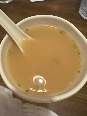 Miso soupp  at Genki in Cary