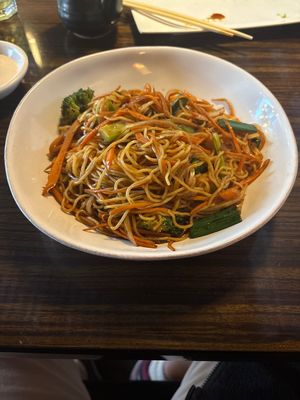 Yakisoba Vegetables (noodles have eggs in them)  at Genki in Cary