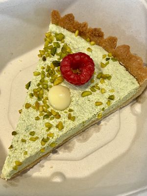Pistachio and white chocolate cake (special)   at Yiayias Little Kitchen @ Raigmore Motel in Inverness