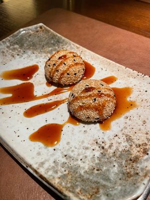 Mochi (sesame seeds)  at Kintsugi in Karlovac