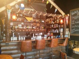 Smaller Log Cabin / Ski Chalet sort of a feel. at The Black Lodge - Kingsway in Vancouver