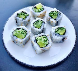 Cucumber maki at Nonya in Dubai