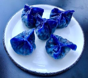 Vegetable dumplings at Nonya in Dubai