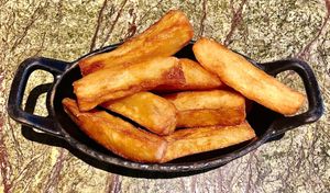 Chip shop chips at The Duck Hook in Dubai