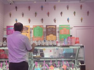 Interior #Veganuary at Frozen Fun Gelato in Mumbai