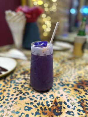 Blue pea  at Cafe 69 in Koh Samui