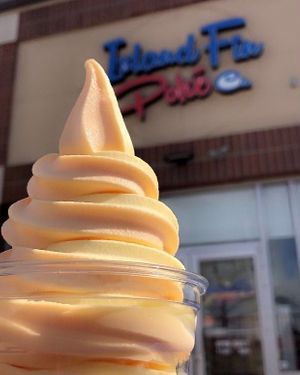 Gluten Free, Dairy Free, Lactose Free!  Dole Soft Serve at Island Fin Poke Co in Tallahassee