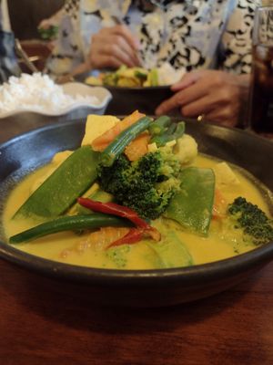 Yellow curry with tofu at Buddha Thai in Launceston