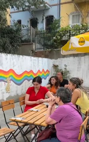  at Ayrışım Kitabevi Kafe in Istanbul