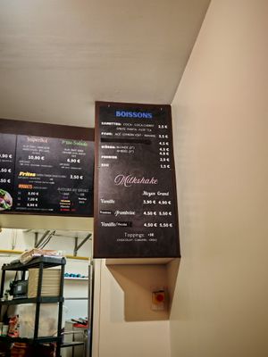 Drinks and milkshakes  at KVB in Montpellier