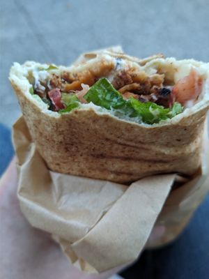 Kevab en galette sauce veganaise at KVB in Montpellier