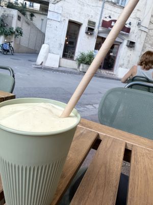 Passion fruit milkshake   at KVB in Montpellier
