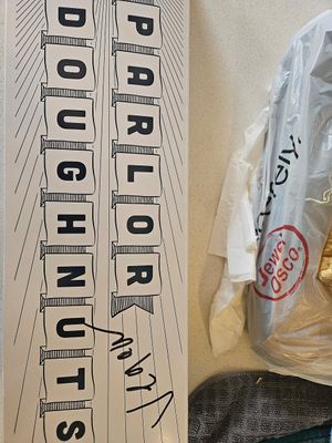 Vegan marked at Parlor Doughnuts in Bolingbrook