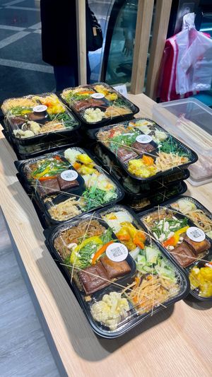 Vegan bento  at Vegetsai Vegan Deli - Songshan Station B1 in Taipei