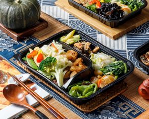 Executive Bento at Vegetsai Vegan Deli - Songshan Station B1 in Taipei