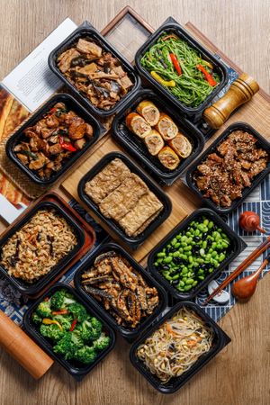 Cooked Side Dishes  at Vegetsai Vegan Deli - Songshan Station B1 in Taipei