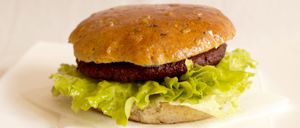 Veggie burger at Vegehop - Remetinecki in Zagreb