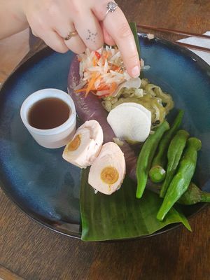 . at Prana Garden Restaurant in Siargao