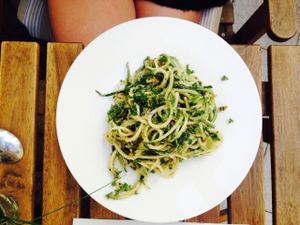 The Japanese raw noodles  at Rawcha in Prague