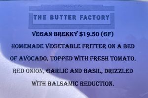 Vegan Brekky  at The Butter Factory Cafe  in Shepparton