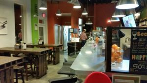 inside at Choices Cafe in Miami